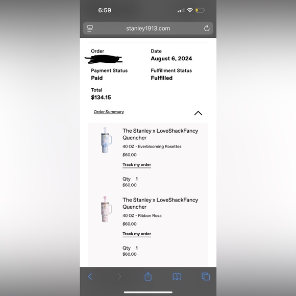 Love Shack Fancy x Stanley Ribbon Rosa 40oz Quencher - Picture 6 of 16